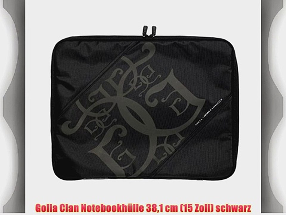 Golla Clan Notebookh?lle 381 cm (15 Zoll) schwarz