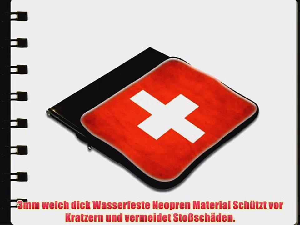 Flagge Schweiz 1 Weltkarte Wasserfest Neopren Weich Zip Geh?use Computer Sleeve Laptop Tasche