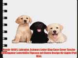 Hunde 10001 Labrador Schwarz Leder Klap Case Cover Tasche Aufklappbar Lederh?lle Flipcase mit