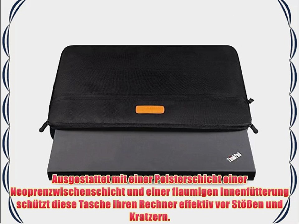 Inateck H?lle Sleeve Tasche f?r 358 cm (14 Zoll) Laptop / Notebook/ Ultrabook /Netbook Schwarz
