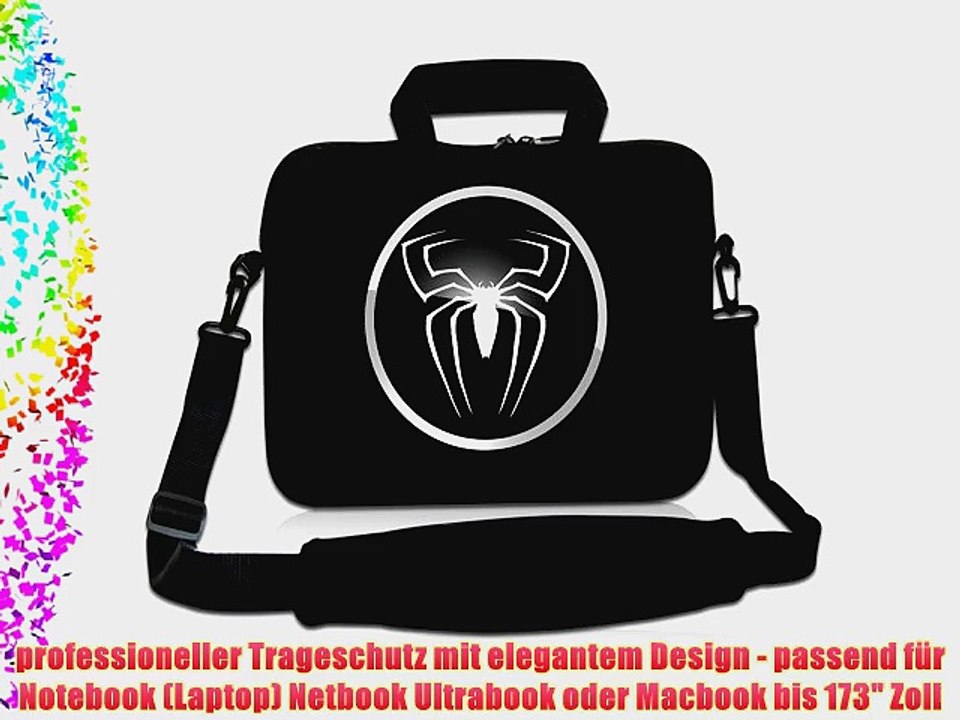 Luxburg? Design Laptoptasche Notebooktasche Sleeve mit Schultergurt und Fach f?r 173 Zoll Motiv: