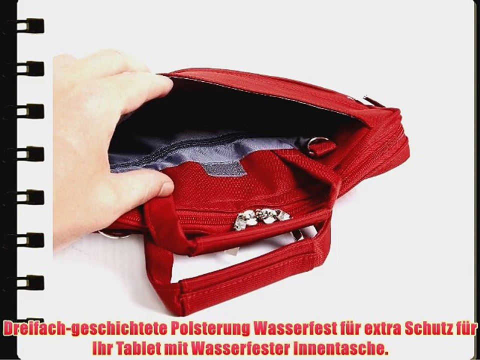 Navitech Rotes Case / Cover / Tasche f?r Laptops / Notebooks und Tablet PC's f?r das Dell Precision