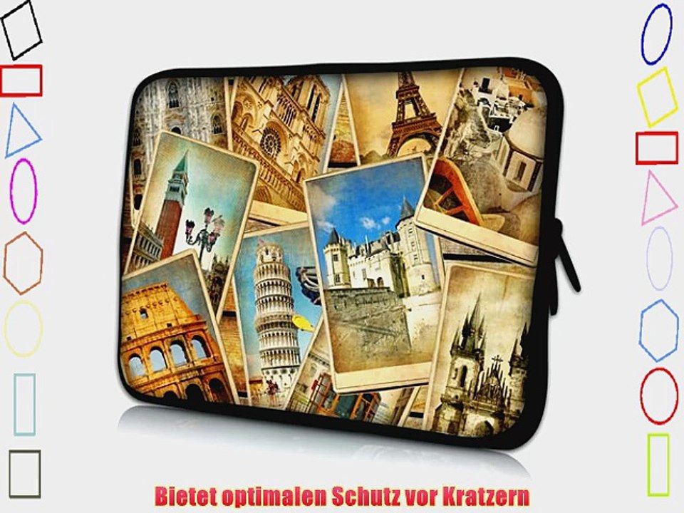 Pedea Design Schutzh?lle Notebook Tasche 439 cm (173 Zoll) neopren vintage travel