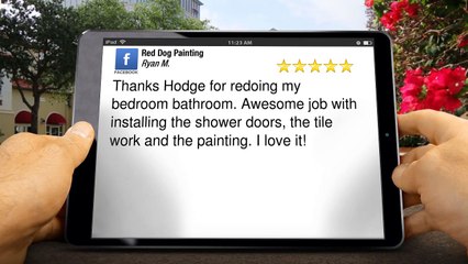 Newtown Painter - Red Dog Painting Incredible Five Star Review by Ryan M.