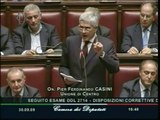 Scudo fiscale, la dichiarazione di voto di Pier Ferdinando Casini