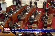 Congreso: se instala Mesa Directiva en medio de crisis nacionalista