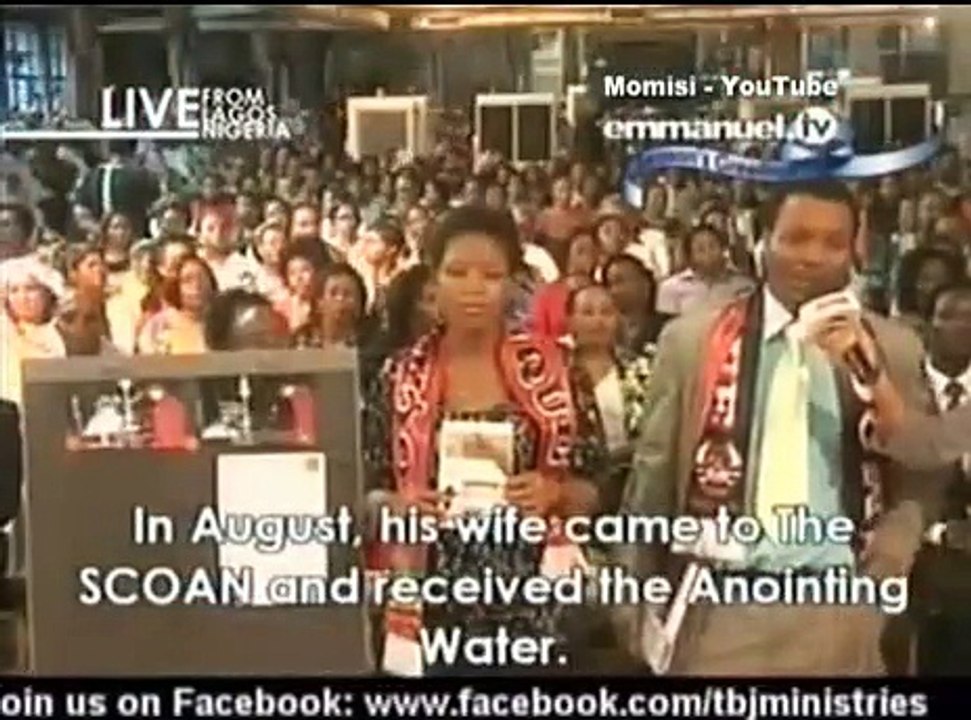 SCOAN 29 Dec 13: Anointing Water Blessing of Favour & Open Doors Testimony, Emmanuel TV, TB Joshua