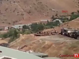 Uludere'de topçu atışlarıyla PKK hedefleri böyle vuruldu