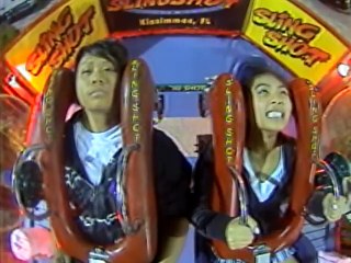 Man Rides The Slingshot Completely Emotionless like he's dead!