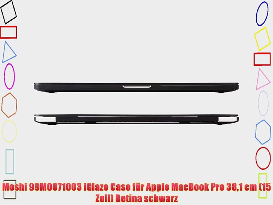 Moshi 99MO071003 iGlaze Case f?r Apple MacBook Pro 381 cm (15 Zoll) Retina schwarz
