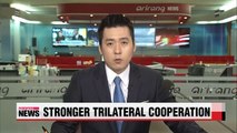 S  Korea, U S , Japan agree to expand cooperation against N  Korean threats