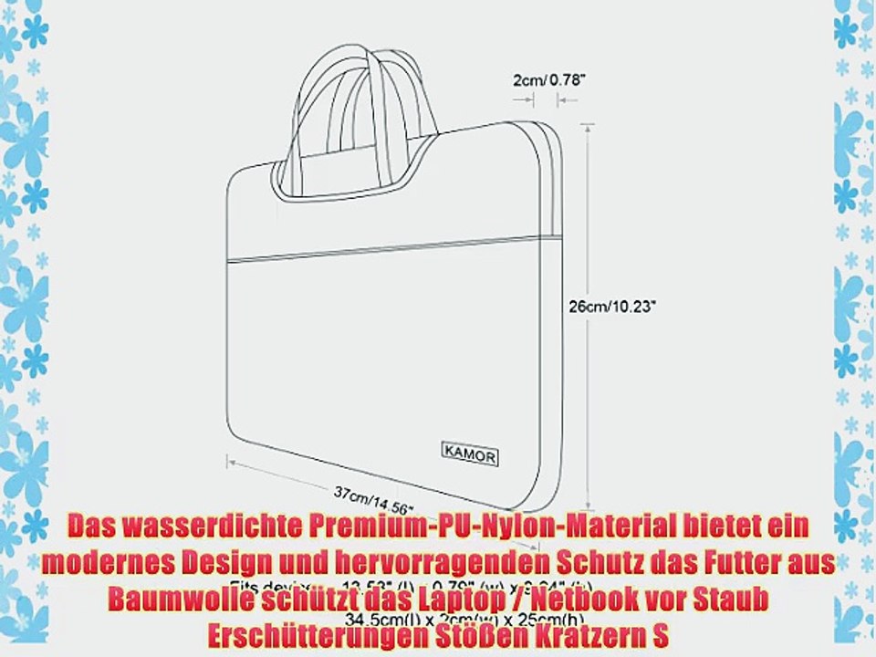 Kamor? 13 13.3 14 zoll MacBook Air/MacBook Pro Water-resistant PU-Leder notebooktasche laptoptasche