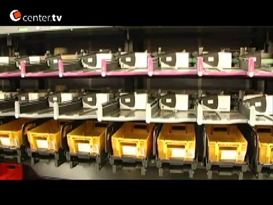 Neue Briefsortiermaschine