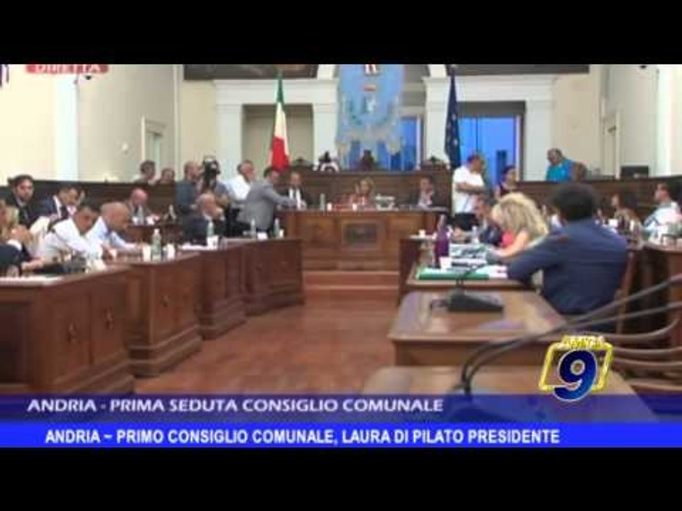 ANDRIA | Primo consiglio comunale, Di Pilato presidente