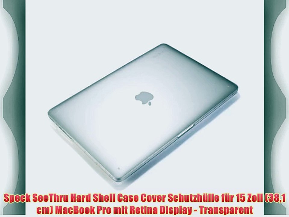 Speck SeeThru Hard Shell Case Cover Schutzh?lle f?r 15 Zoll (381 cm) MacBook Pro mit Retina