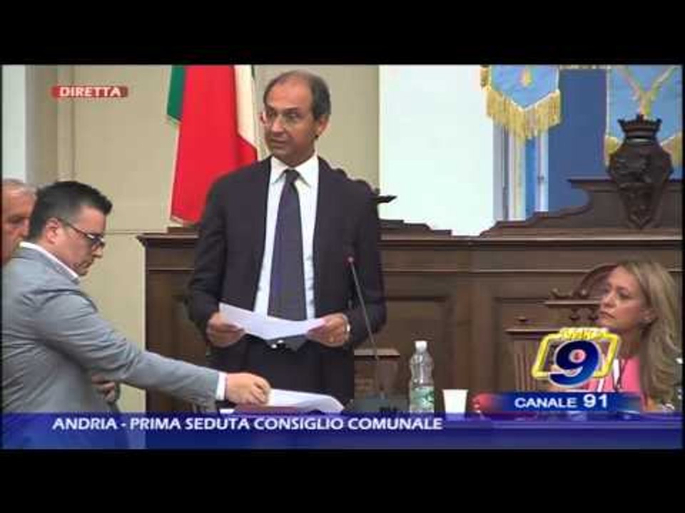 ANDRIA | Primo consiglio comunale del Giorgino bis