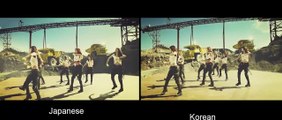 MV Comparison Girls' Generation - Catch me if you can SNSD MV Korean Japanese
