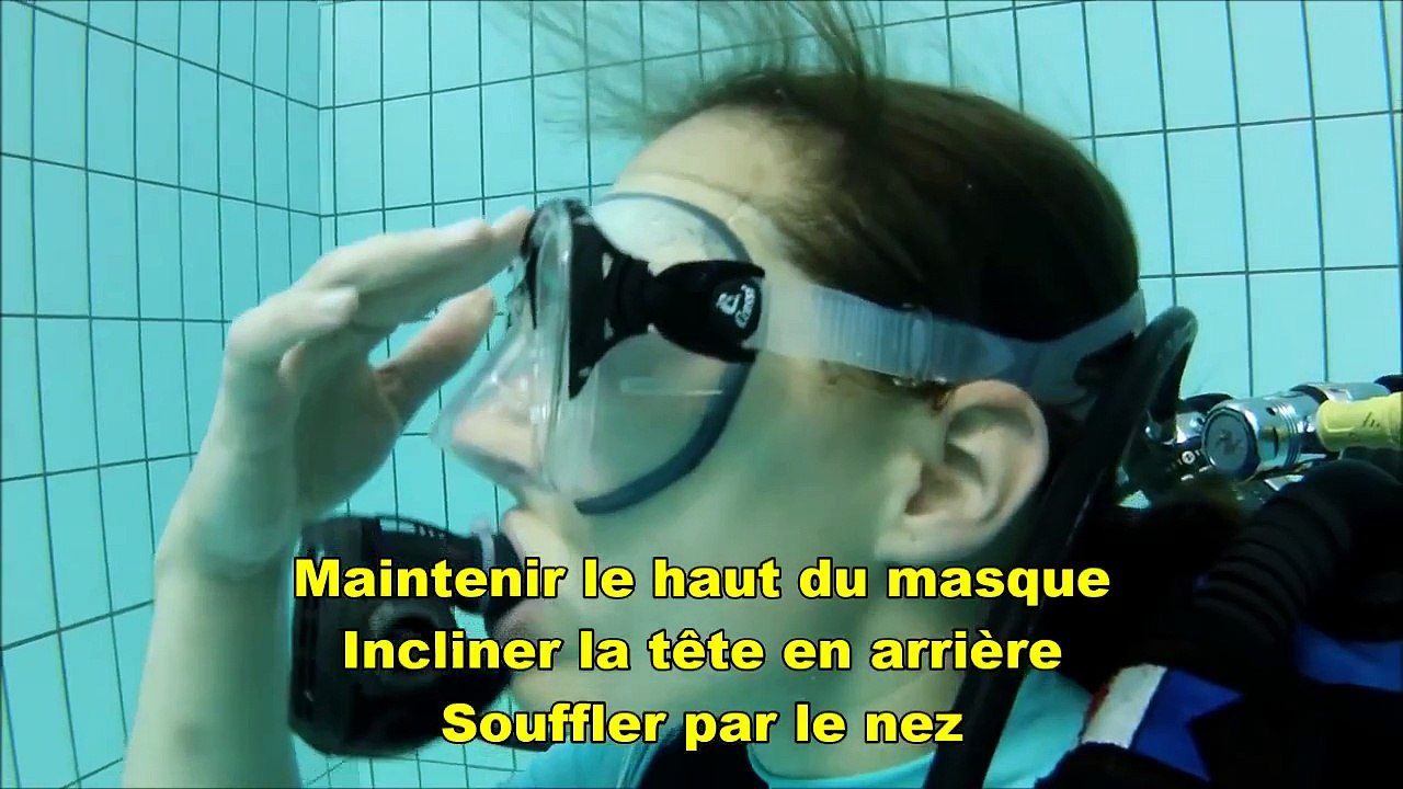 FFESSM Le Niveau 1 En plongée Vidage de masque