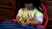 2 years old girl Youngest Rubik's Cube Solver -70 seconds