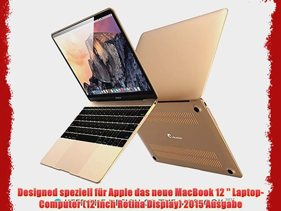 Das Case f?r neues Apple Macbook 12 Zoll Retina Display Laptop Computer. Transpatente harte