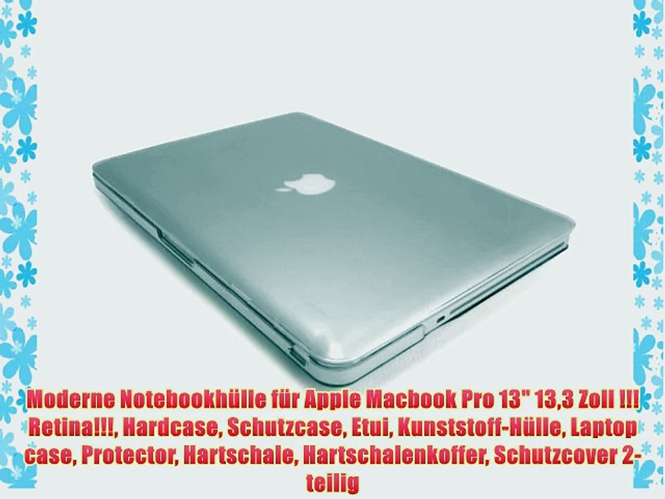 Moderne Notebookh?lle f?r Apple Macbook Pro 13 133 Zoll !!!Retina!!! Hardcase Schutzcase Etui