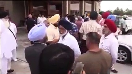 Protest against Akali dal in Canada
