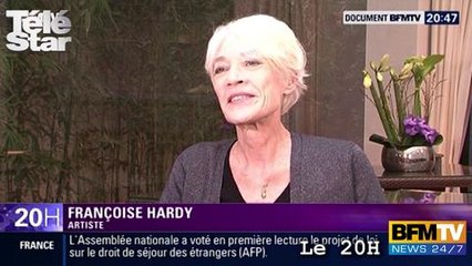 BFM TV : interview exclusive de Françoise Hardy sortie de l'hopitâl