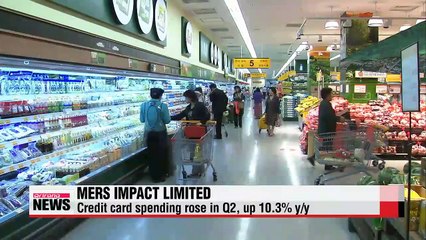 Card spending rose in June, despite MERS outbreak