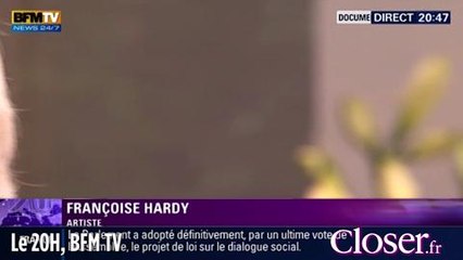 BFM TV : interview exclusive de Françoise Hardy sortie de l'hopitâl
