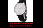 SPECIAL PRICE IWC Portuguese Silver Dial Chronograph Mechanical Mens Watch 3714-45