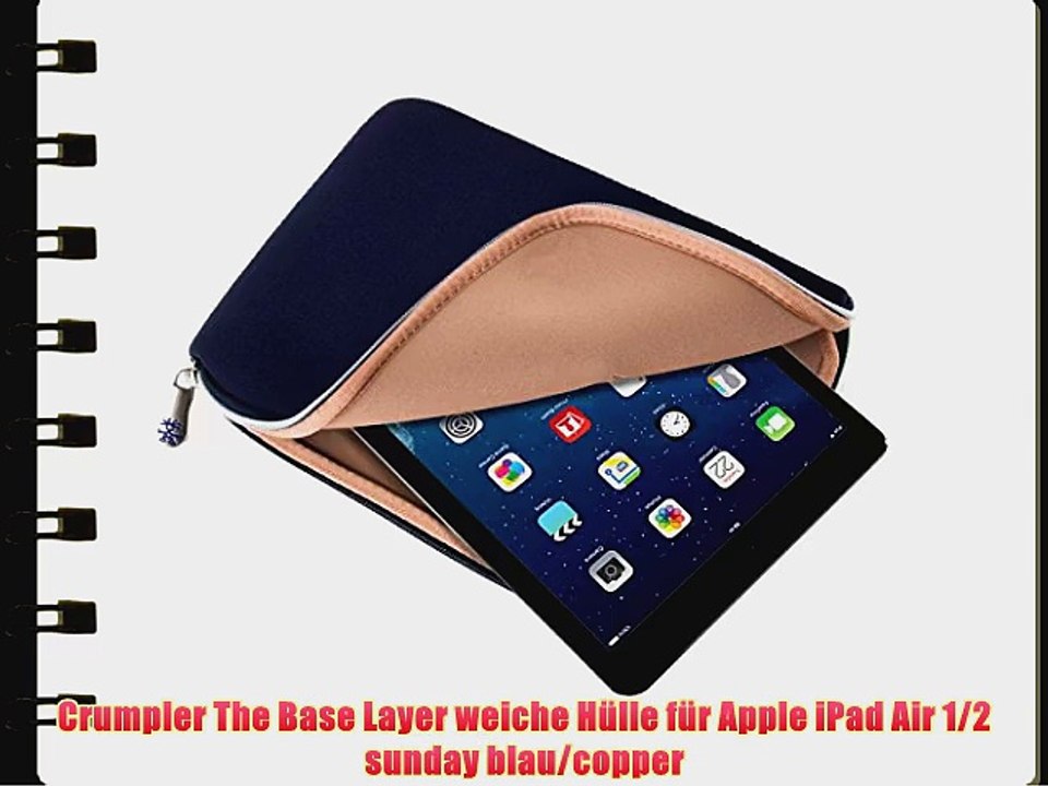 Crumpler The Base Layer weiche H?lle f?r Apple iPad Air 1/2 sunday blau/copper
