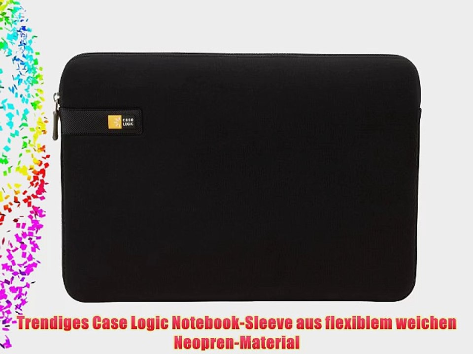 Case Logic LAPS113K Notebook Sleeve 337 cm (133 Zoll) Schwarz