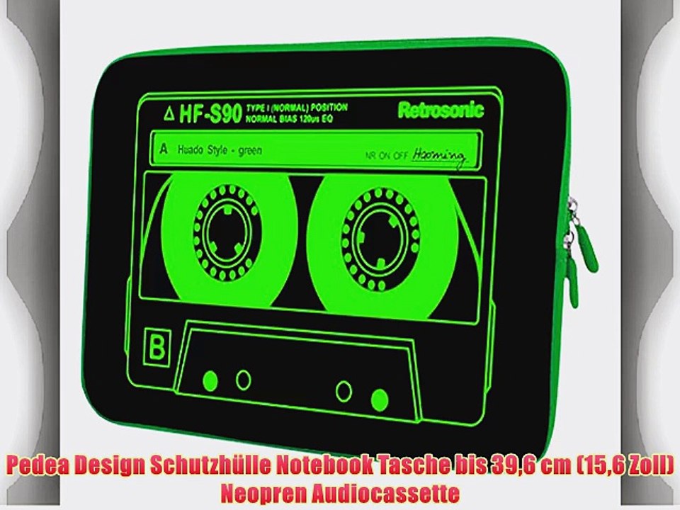 Pedea Design Schutzh?lle Notebook Tasche bis 396 cm (156 Zoll) Neopren Audiocassette