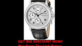 PROMO Stuhrling Prestige Men's 362.33152 Prestige Swiss Made Automatic Valjoux 7750 Accolade Chrono Automatic Silver Watch