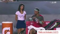 Beautiful HOT GIRL of Rafael NADAL funny moments tennis Rio Open 2014