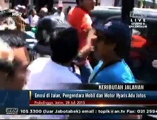 Emosi di Jalan, Pengendara Mobil dan Motor Nyaris Adu Jotos