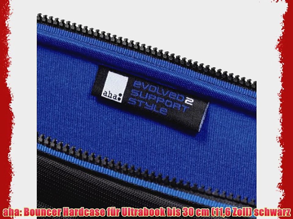 aha: Bouncer Hardcase f?r Ultrabook bis 30 cm (116 Zoll) schwarz