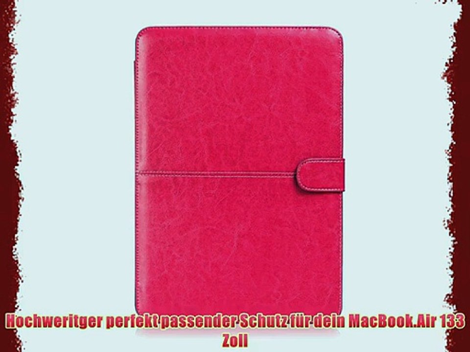 13.3 Zoll Macbook Air Case boriyuan Notebook Laptop PU Leder Sleeve Tasche Case Cover Etui