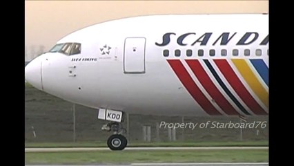 SAS Scandinavian Airline System Boeing 767-383ER OY-KDO in operation at London Heathrow