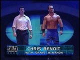 Trish Stratus and Chris Benoit (w/ Shane McMahon) vs. Lita and Chris Jericho