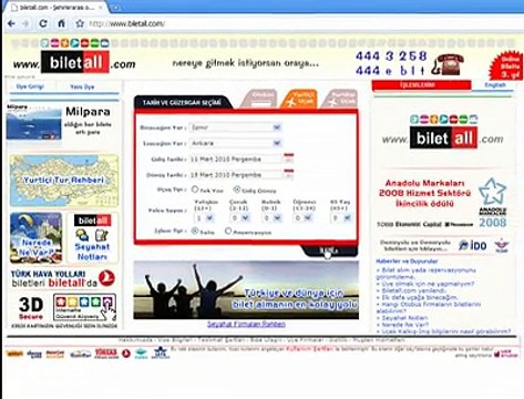 Biletall.com Versiyon.1.2 - Nasıl Yurtiçi Uçak Bileti Alabilirim ?