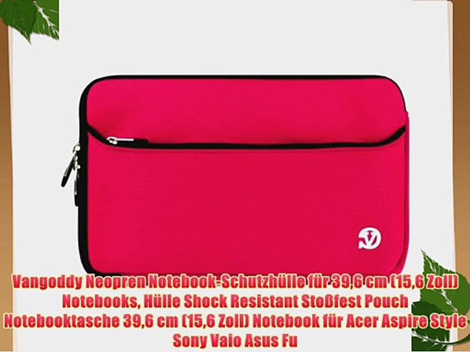 Vangoddy Neopren Notebook-Schutzh?lle f?r 396 cm (156 Zoll) Notebooks H?lle Shock Resistant