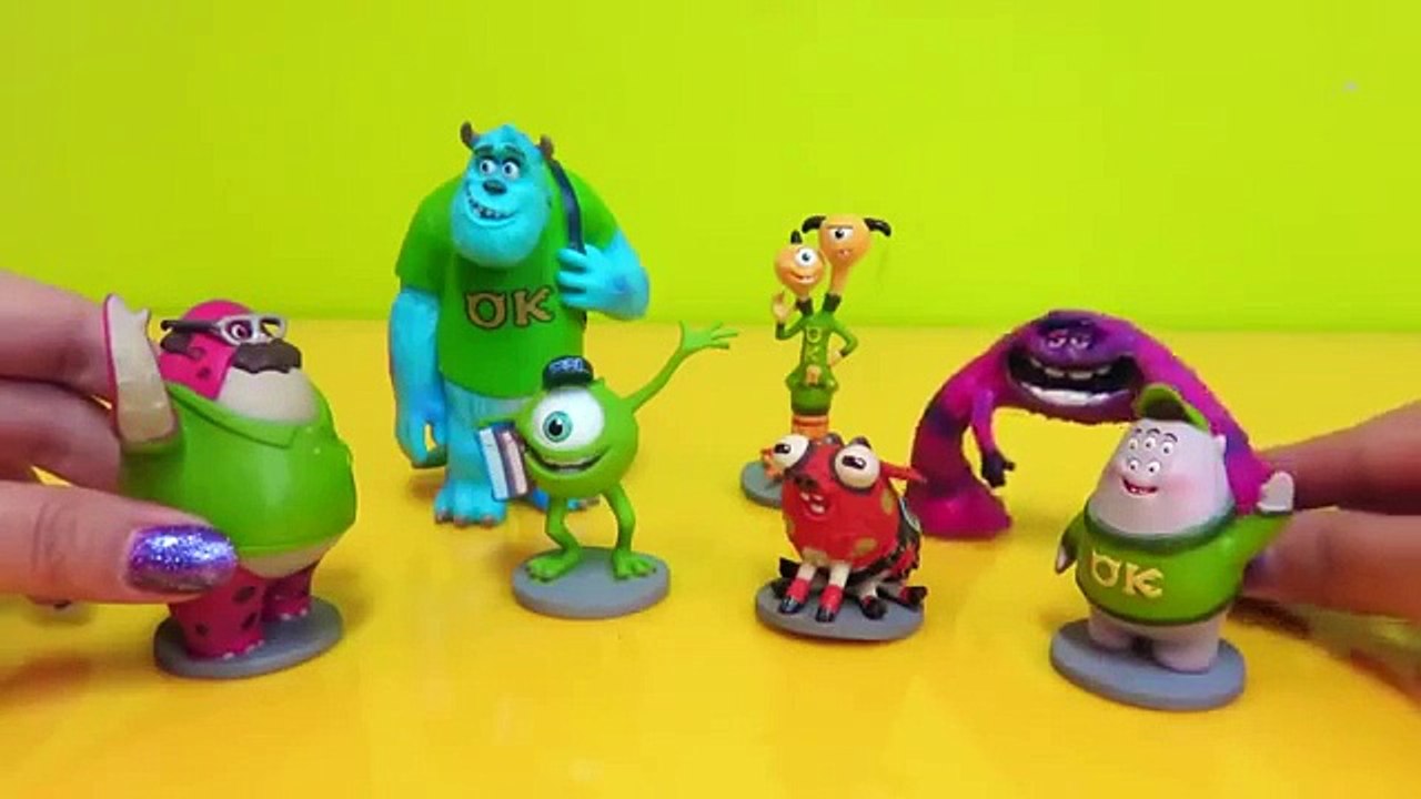 Play Doh Candy Skittles Tutorial with Monsters University Mike Wazowski and Sulley