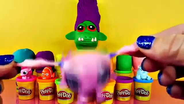Giant Zelf Play Doh Surprise Egg 11 Playdoh Surprise Eggs Nemo MLP Littlest Pet Shop Monsters Inc