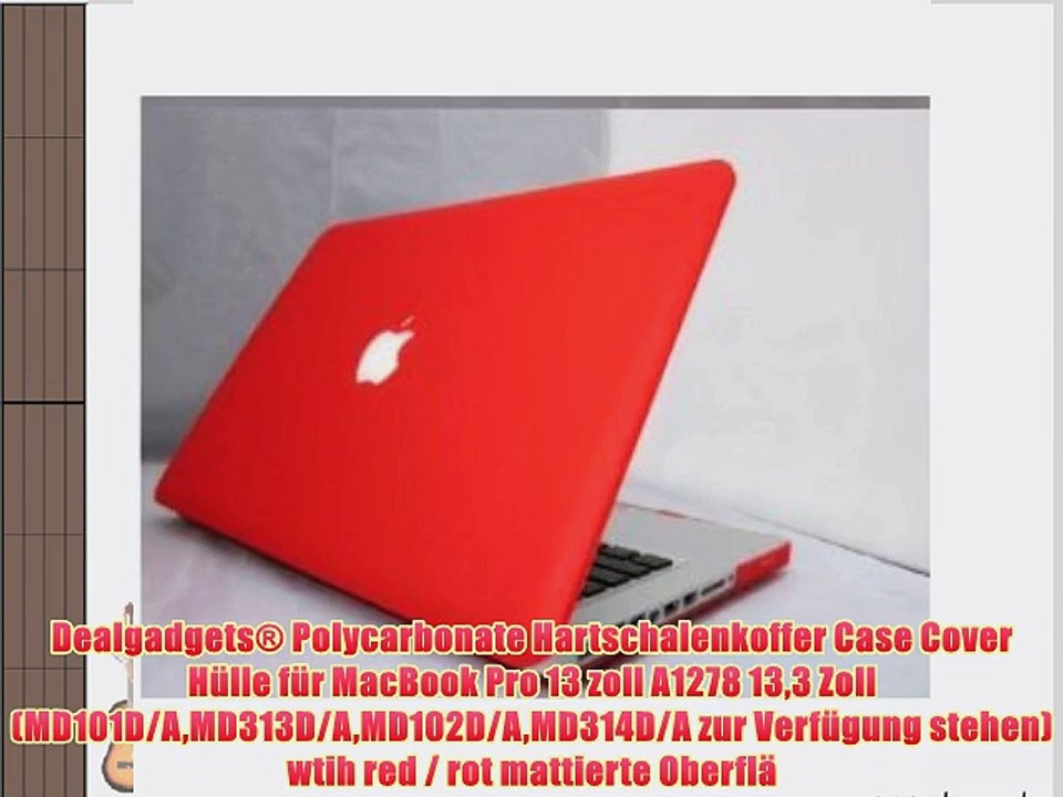 Dealgadgets? Polycarbonate Hartschalenkoffer Case Cover H?lle f?r MacBook Pro 13 zoll A1278
