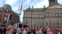 Inhuldiging koning Willem-Alexander. De Dam in Amsterdam 30 april 2013
