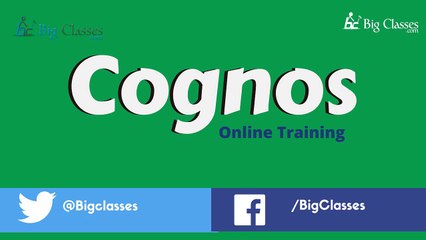 Cognos 10.2 Online Training | Cognos Query Studio  Tutorials