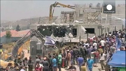 Colère des colons lors de la destruction de maisons en Cisjordanie occupée