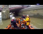 Tower RNLI respond to a person in water at Blackfriars Bridge