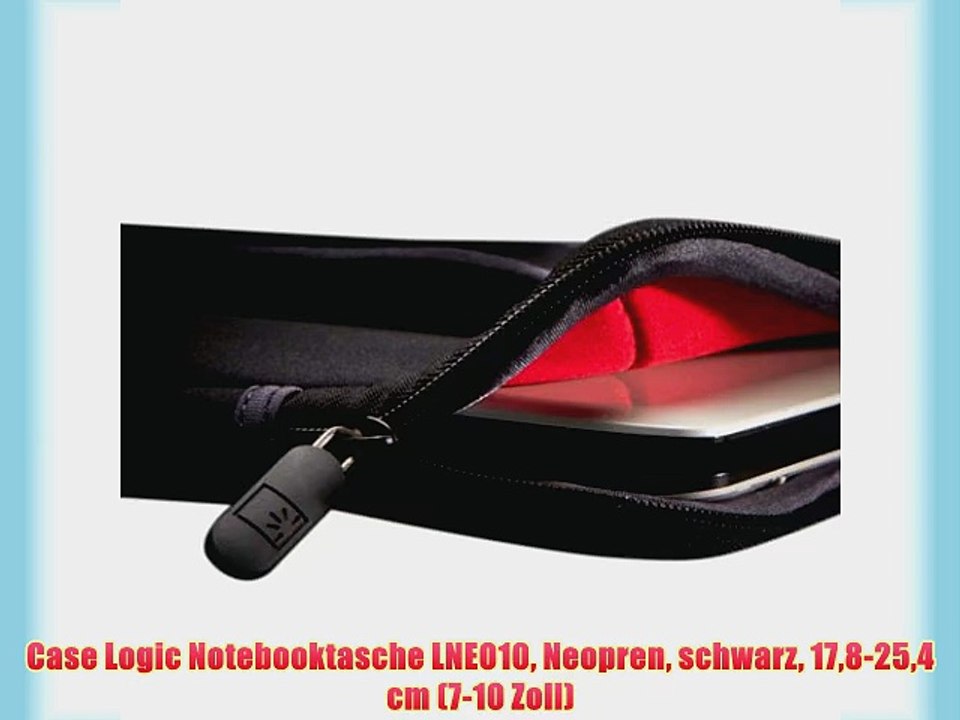 Case Logic Notebooktasche LNEO10 Neopren schwarz 178-254 cm (7-10 Zoll)